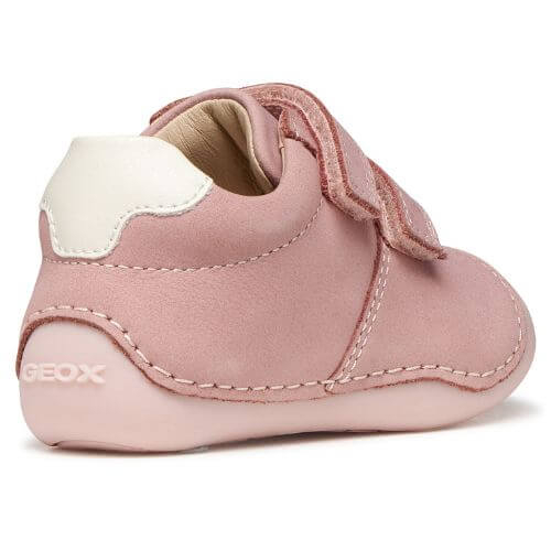 Pantofi copii fete din piele Geox, Roz – B9440B-00032-C8283