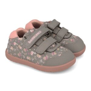 Pantofi copii fete din piele, Gri, Biomecanics – 261162-B154