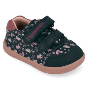Pantofi copii fete din piele, Bleumarin, Biomecanics – 261162-A183