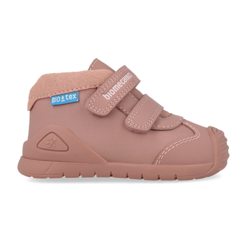 Pantofi copii fete din piele imblaniti Biomecanics, Roz/Kiss – 261134-E159FB