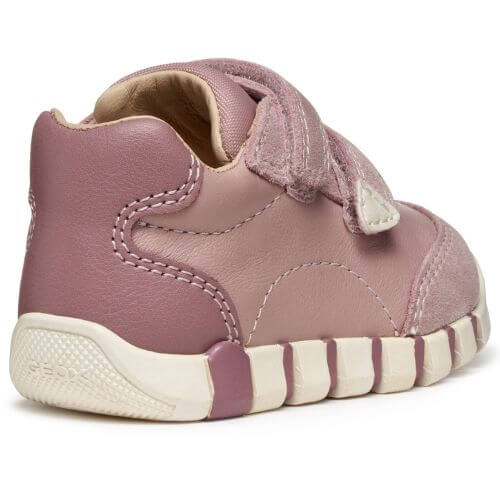 Pantofi copii fete din piele naturala Geox, Roz – B5658C_08522_C8056