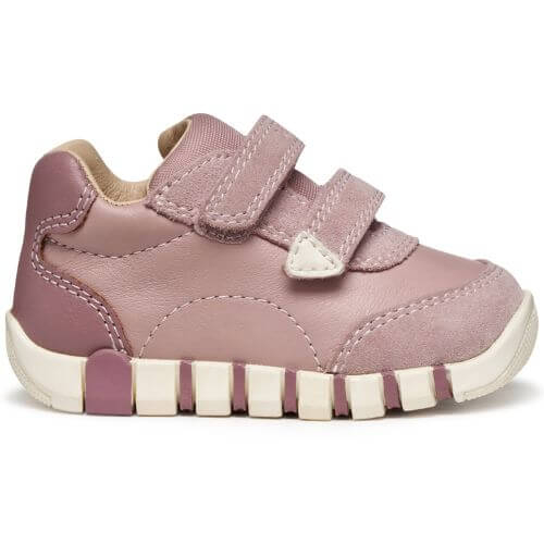 Pantofi copii fete din piele naturala Geox, Roz – B5658C_08522_C8056