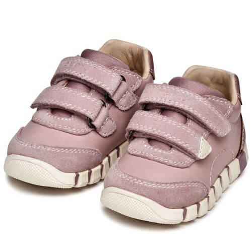 Pantofi copii fete din piele naturala Geox, Roz – B5658C_08522_C8056