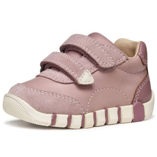 Pantofi copii fete din piele naturala Geox, Roz – B5658C_08522_C8056