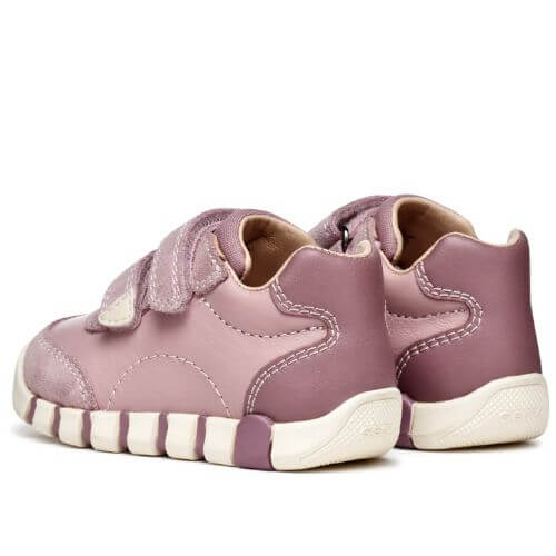 Pantofi copii fete din piele naturala Geox, Roz – B5658C_08522_C8056