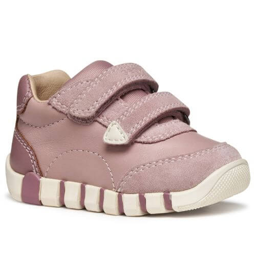 Pantofi copii fete din piele naturala Geox, Roz – B5658C_08522_C8056