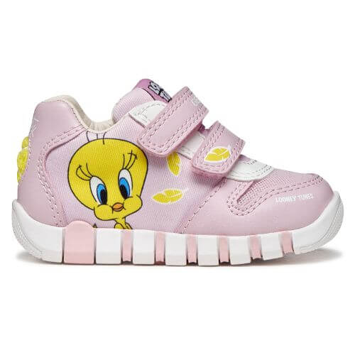 Pantofi copii fete Geox personaj Tweety, Roz – B6558B-011BC-C8004 Pantofi copii fete Geox personaj Tweety, Roz – B6558B-011BC-C8004
