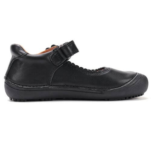 Pantofi copii fete din piele, Negru – H063-52822A