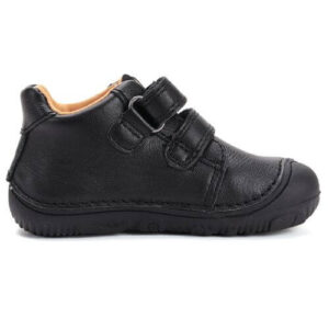 Pantofi copii baieti din piele Barefoot DDStep , Negru – S073-52261