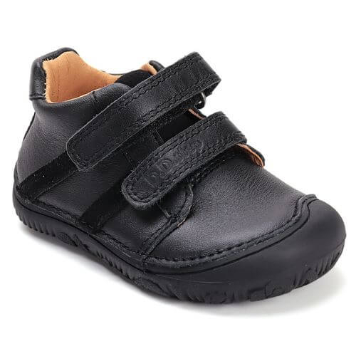 Pantofi copii baieti din piele Barefoot DDStep , Negru – S073-52261