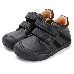 Pantofi copii baieti din piele Barefoot DDStep , Negru – S073-52261