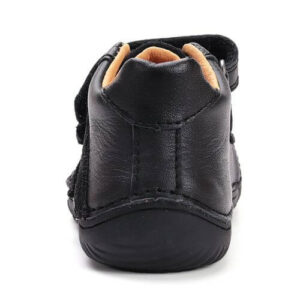 Pantofi copii baieti din piele Barefoot DDStep , Negru – S073-52261