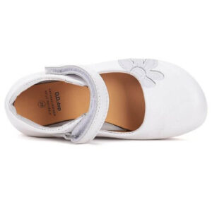 Pantofi copii fete din piele, Alb – H072-52254A