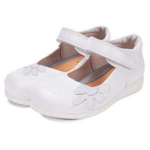 Pantofi copii fete din piele, Alb – H072-52254A