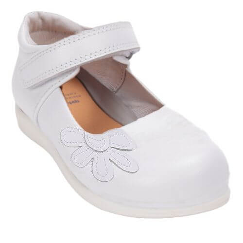 Pantofi copii fete din piele, Alb – H072-52254A Pantofi copii fete din piele, Alb – H072-52254A
