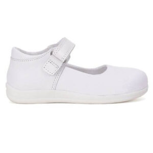 Pantofi copii fete din piele, Alb – H072-52254A