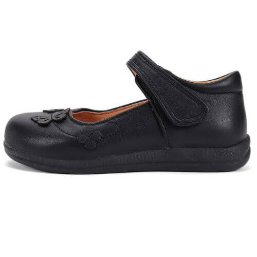 Pantofi copii fete din piele, Negru – H072-52756