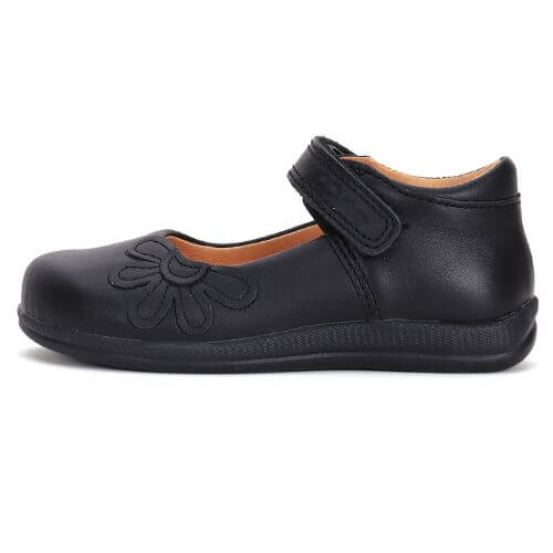 Pantofi copii fete din piele, Negru – H072-52254