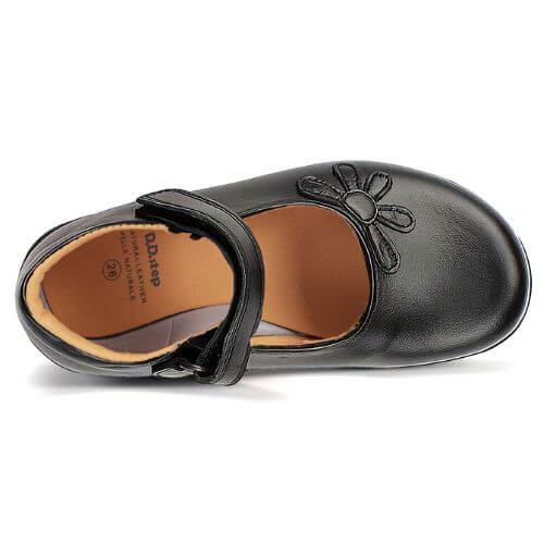 Pantofi copii fete din piele, Negru – H072-52254
