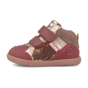 Pantofi copii fete din piele, Rosu, Biomecanics – 261167-A859