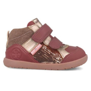 Pantofi copii fete din piele, Rosu, Biomecanics – 261167-A859
