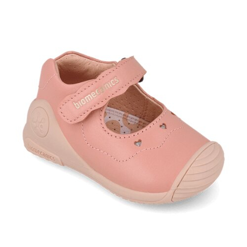 Pantofi copii fete din piele, Roz, Biomecanics – 261100-B193
