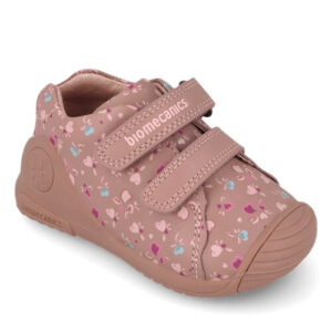 Pantofi copii fete din piele, Roz, Biomecanics – 261102-B159