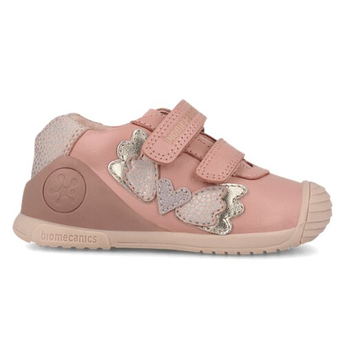 Pantofi copii fete din piele, Roz, Biomecanics – 261104-B193