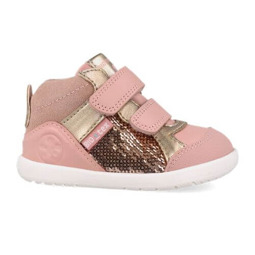 Pantofi copii fete din piele, Roz, Biomecanics – 261167-B193
