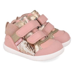 Pantofi copii fete din piele, Roz, Biomecanics – 261167-B193