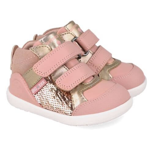 Pantofi copii fete din piele, Roz, Biomecanics – 261167-B193