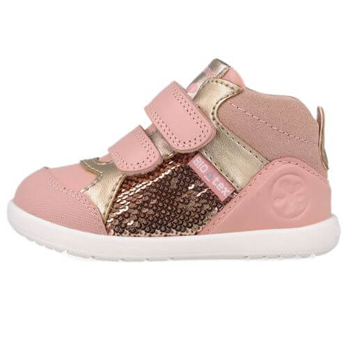Pantofi copii fete din piele, Roz, Biomecanics – 261167-B193