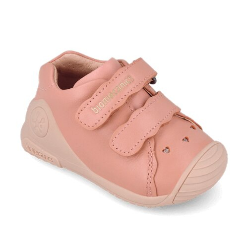 Pantofi copii fete din piele, Roz, Biomecanics – 261101-B193