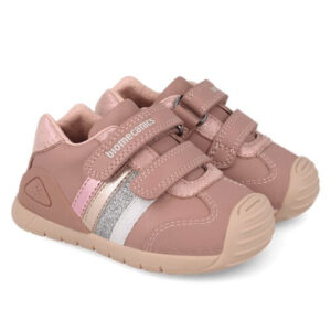 Pantofi copii Fete din piele, Roz Prafuit, Biomecanics – 261131-D159