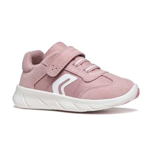 Pantofi copii fete din piele Suede Geox Foot-Run Roz – B661JA_0FU22_CA81Z