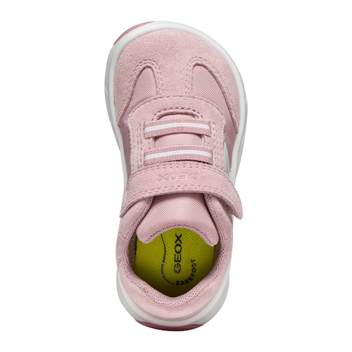 Pantofi copii fete din piele Suede Geox Foot-Run Roz – B661JA_0FU22_CA81Z