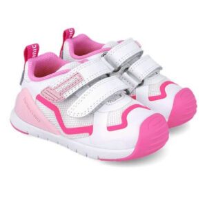 Pantofi copii fete din textil Biomecanics, Fucsia – 252133-D304