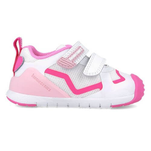 Pantofi copii fete din textil Biomecanics, Fucsia – 252133-D304