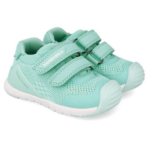 Pantofi copii fete din textil Biomecanics, Verde – 262136-C269