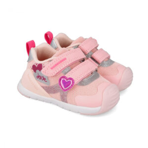 Pantofi copii fete din textil Biomecanics, Roz – 262133-A032