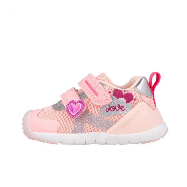 Pantofi copii fete din textil Biomecanics, Roz – 262133-A032