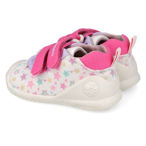 Pantofi copii fete din textil Biomecanics, Alb – 262176-B050