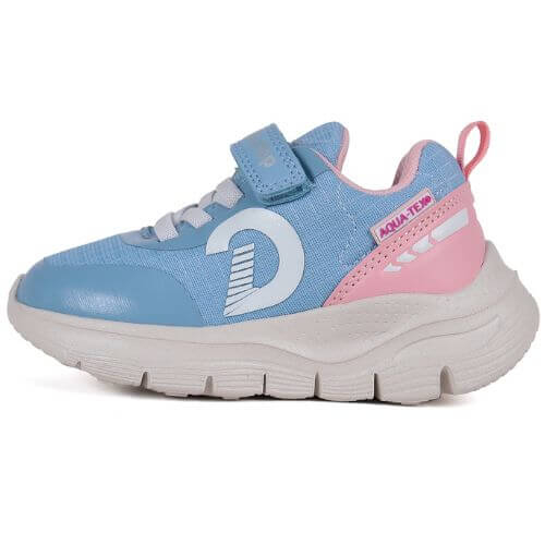 Pantofi copii fete din textil DD Step, Albastru – P092-51815B