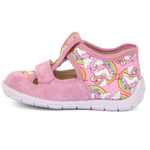 Pantofi copii fete din textil Froddo, Roz – G1700412-8