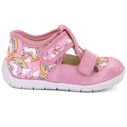 Pantofi copii fete din textil Froddo, Roz – G1700412-8
