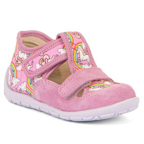 Pantofi copii fete din textil Froddo, Roz – G1700412-8