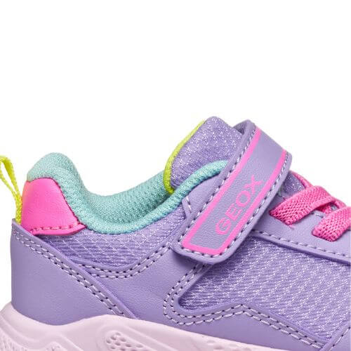 Pantofi copii fete din textil Geox, Lila – B564TB_0BC14_C8E8L
