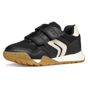Pantofi copii baieti din material sintetic si textil Geox, Negru – J56NEA-0BC14-C9B1M