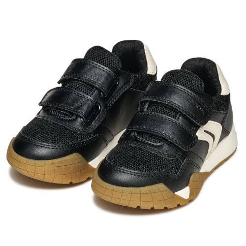 Pantofi copii baieti din material sintetic si textil Geox, Negru – J56NEA-0BC14-C9B1M
