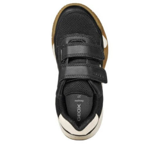 Pantofi copii baieti din material sintetic si textil Geox, Negru – J56NEA-0BC14-C9B1M